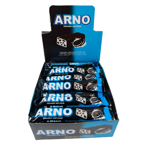 FE4- ARNO- CHOCOLATE & COCO  BISCUIT BAR (24PCS) 1X1  