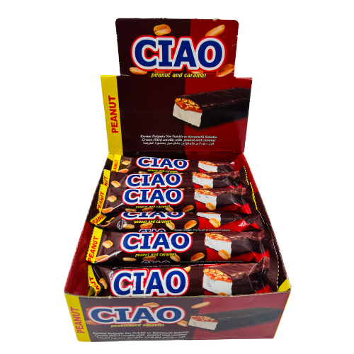 FE4- CIAO- PEANUT & CARAMEL BAR (24PCS) 1X1 