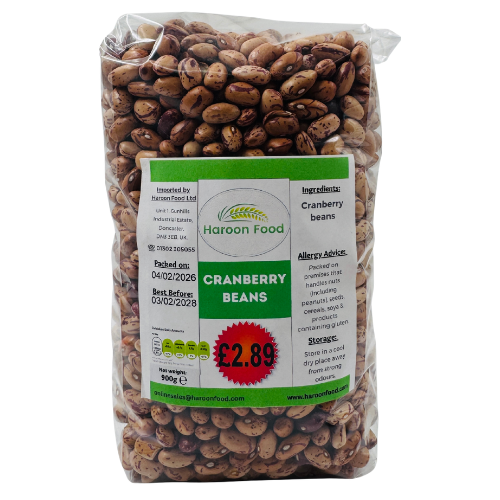 AA2 - HAROON CRANBERRY BEANS(ARGENTINE) 8X900G 