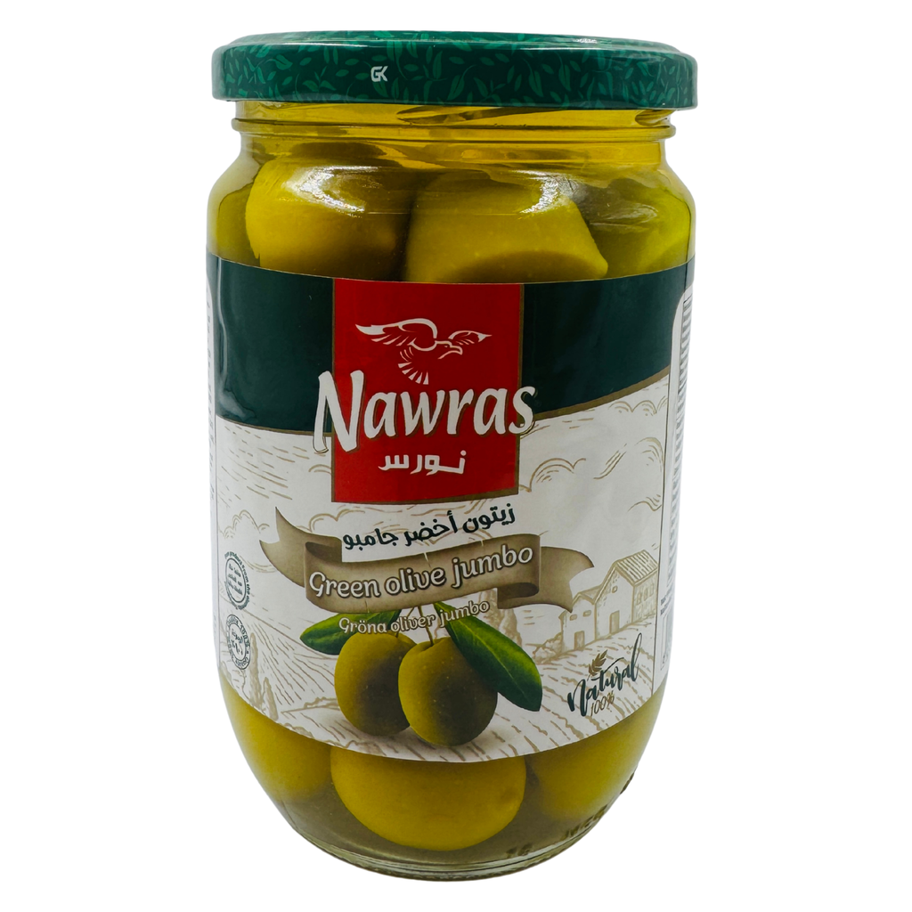 D-NAWRAS - GREEN OLIVES JUMBO 12X660G 