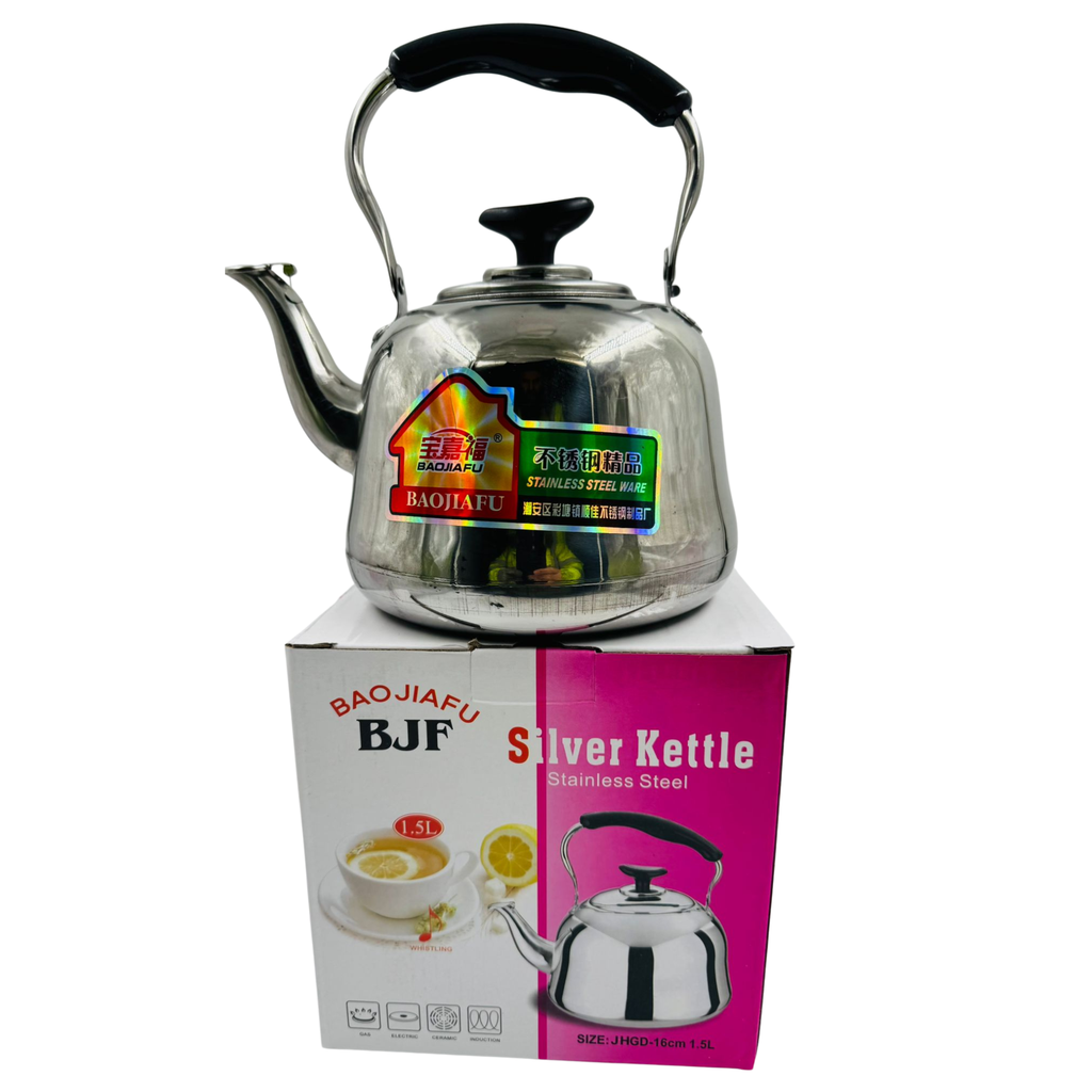 YC4 -SK-BJF SILVER KETTLE STAINLESS STEEL (ZJ-3) 1.5LTR - 1x6