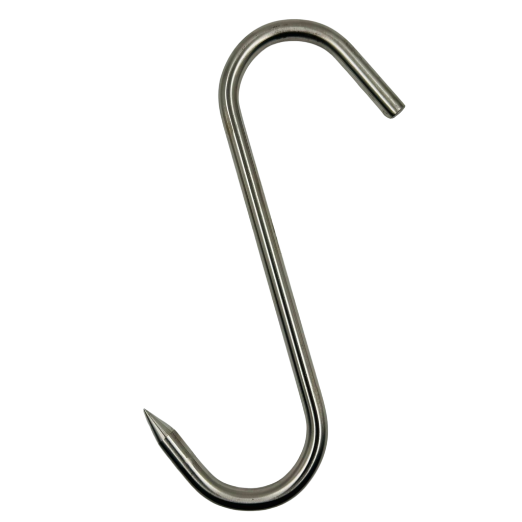 ZZ-RS-STAINLESS STEEL HOOK FOR LAMB HANGER (762-28) 22cm -1x5