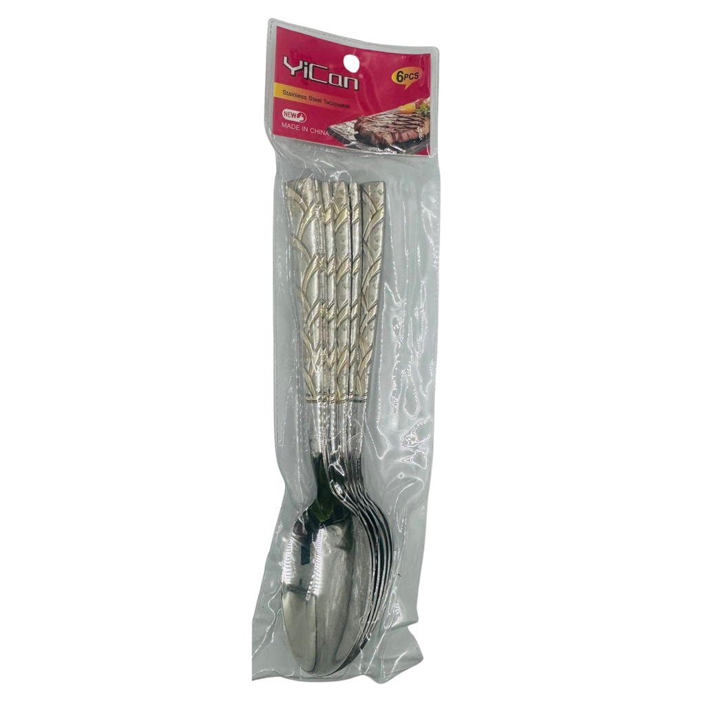 YC3 -C- YICAN STEEL BIG SPOON (YC0111) - (1x6pcs)X6 