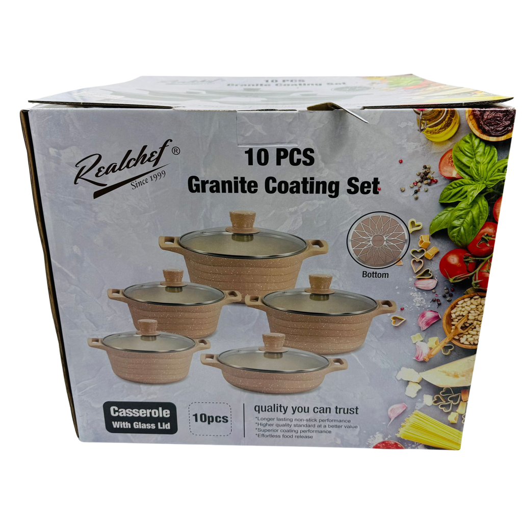 YC7 - REALCHEF - GRANITE COATING SET (10PCS)  1X1