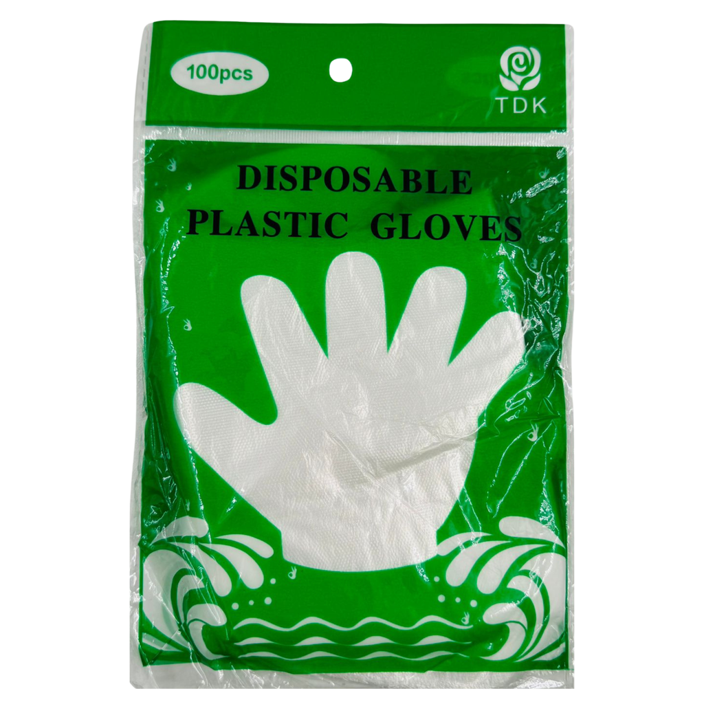 YY0- DISPOSABLE PLASTIC GLOVES (LF-30) (100PCS)1X6