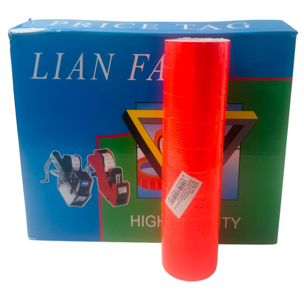 ZZ1-RS-LIAN PRICE TAG PAPER RED AND ORANGE(10PC) (LF-15) 1x1 