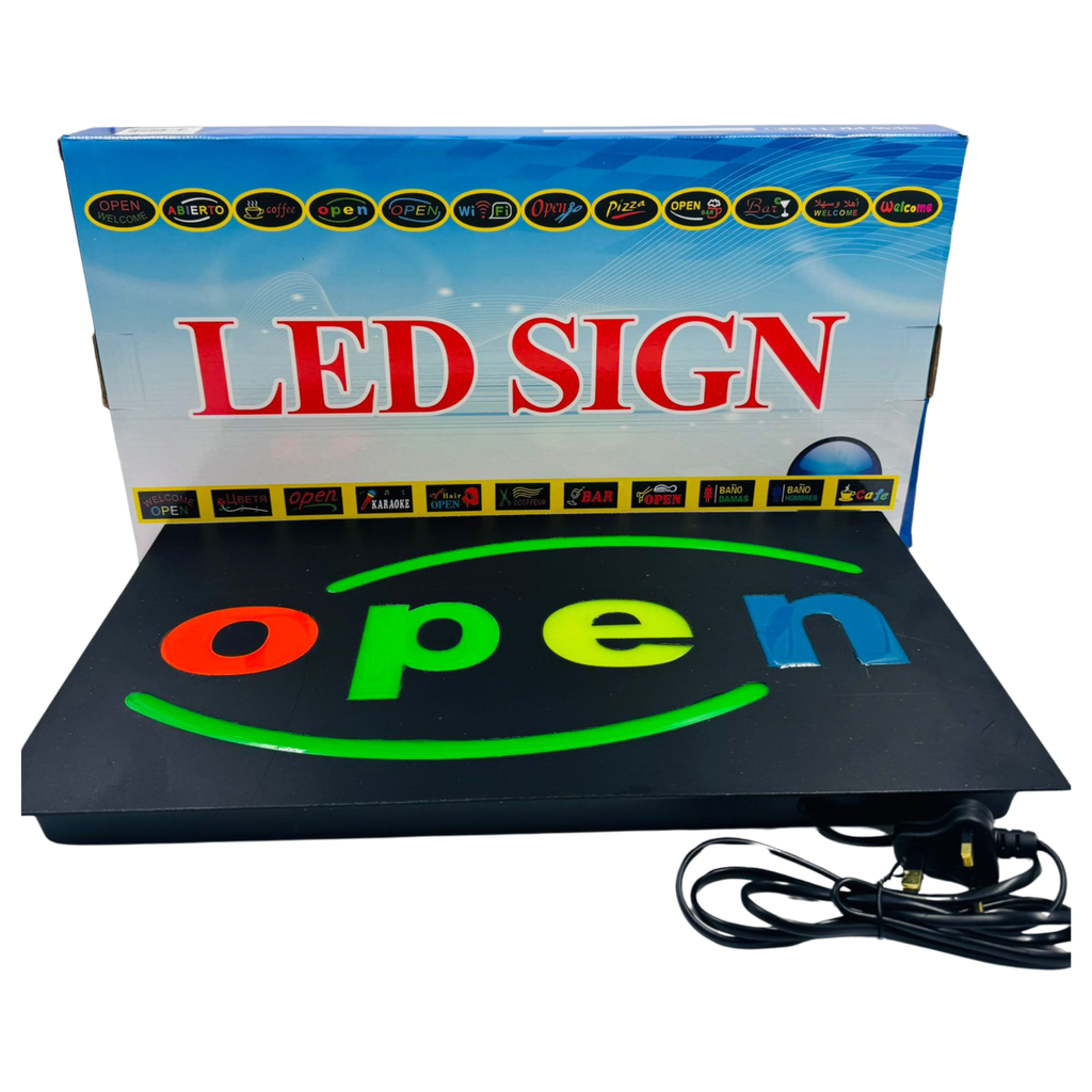 ZZ1-RS-LED SIGN OPEN - 1X1