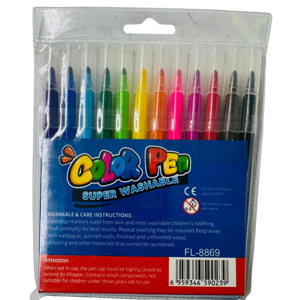 ZT5- COLOR PENS(HY-12) (12PC) - 1x6 