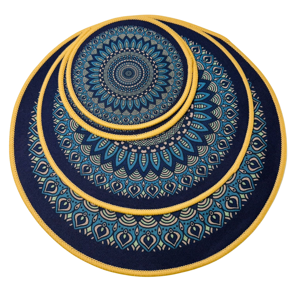 YE1 - TABLE MAT SET(4PC) - ROUND  (AP-3) - 1x1 
