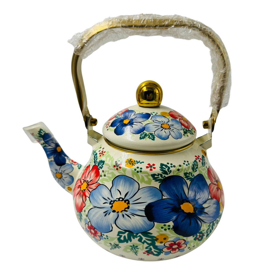 YD2 - ENAMEL PEAR TEA POT 2LTR (Long-6)  - 1X1 