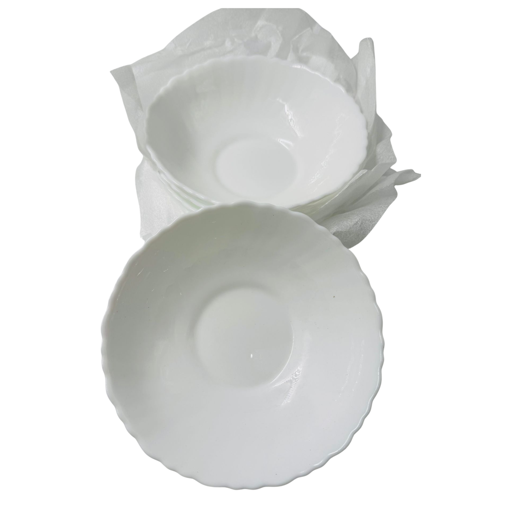 YC6 - WHITE FRUIT BOWLS(YK-2) - 1x6