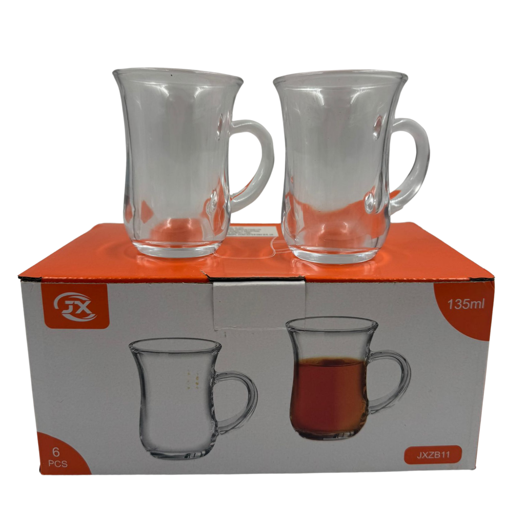 YC2 -T- JX-GLASS CUPS 135ML(JXZB11) - (1x6pcs)X12