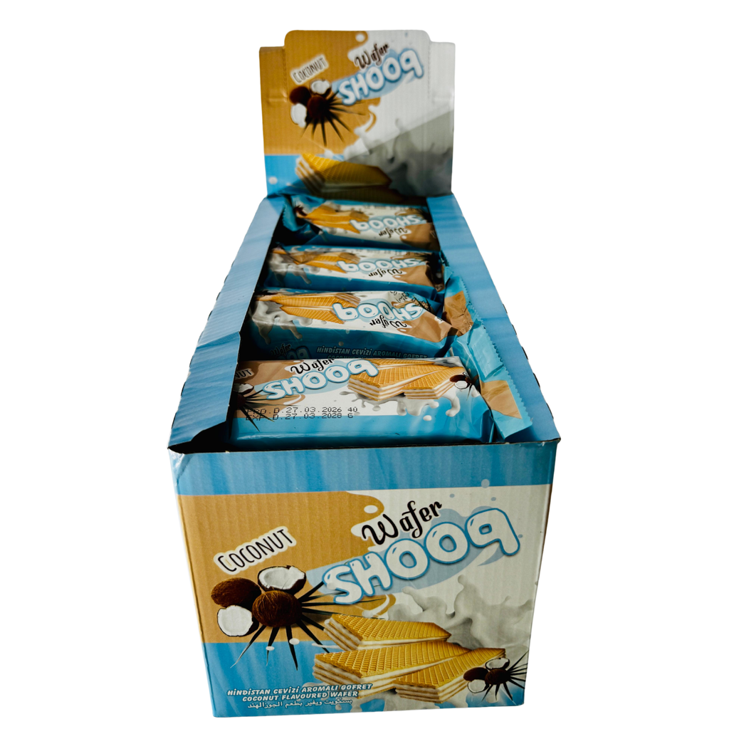 FE4- SHOOQ WAFER - COCONUT(24PCS) 1X1