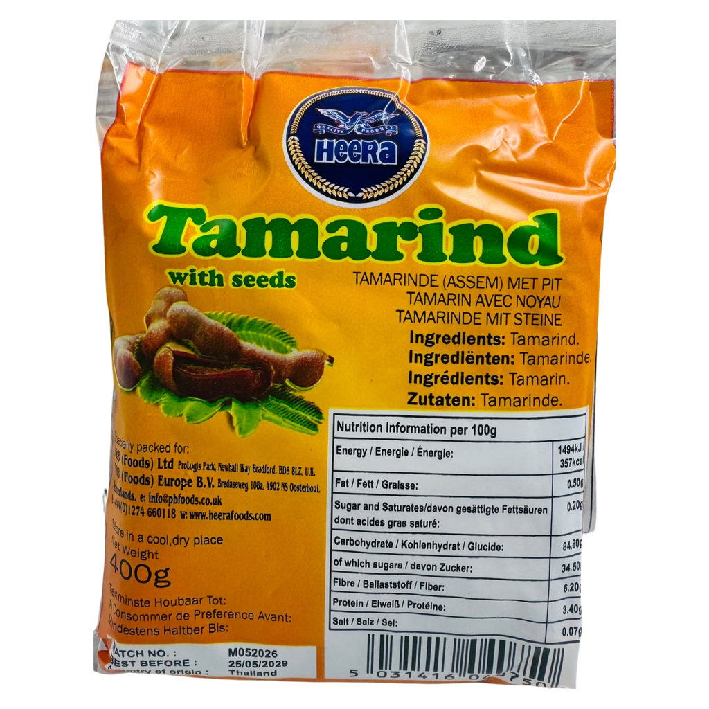 BB9-HEERA TAMARIND WITH SEEDS - 10X400g 