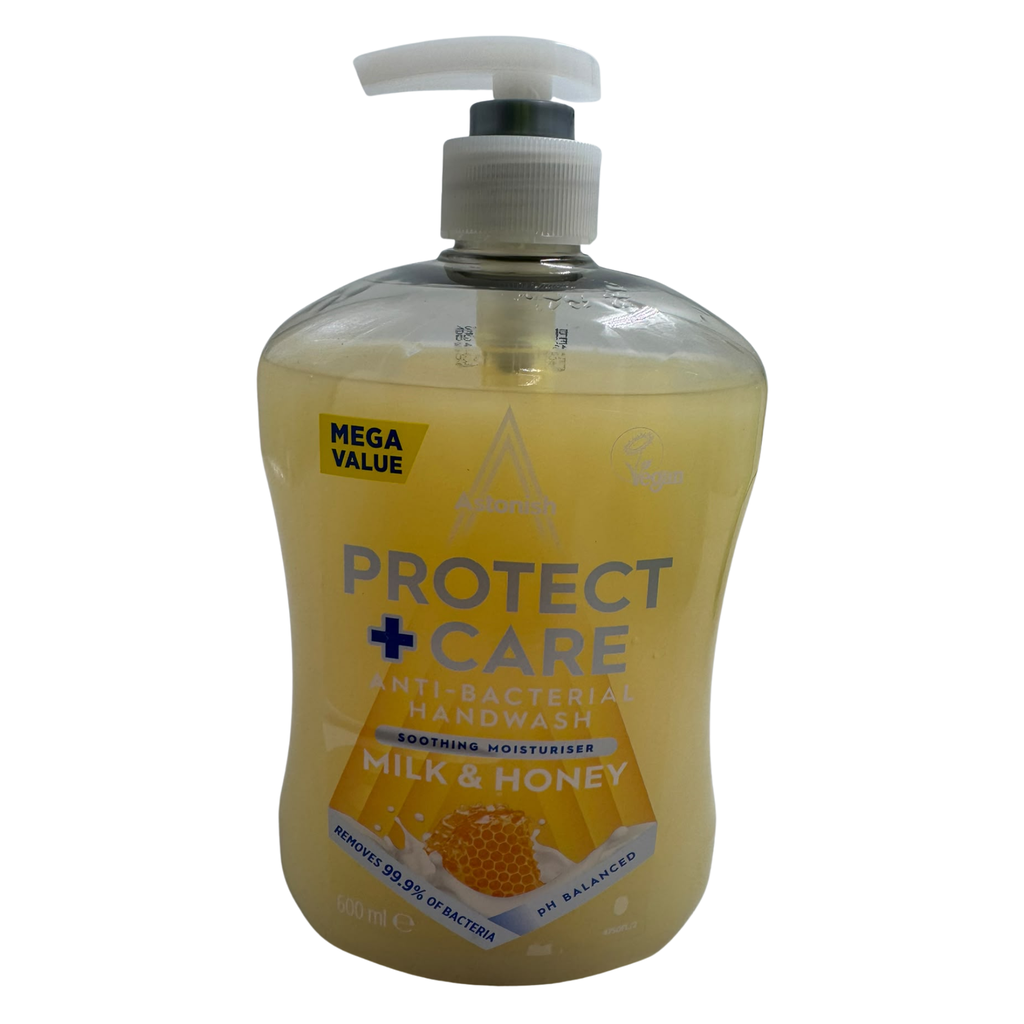 YX4-PROTECT + CARE ANTIBACTERIAL HAND WASH - MILK & HONEY - 12x600ml