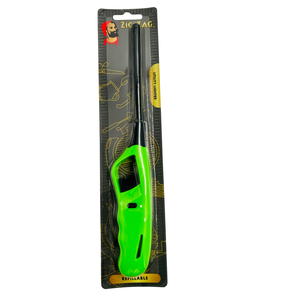 YY8 - ZIG ZAG UTILITY LIGHTER  ASST COLOURS 1X12 
