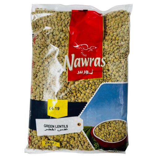 [AB1-13521] AB1-NAWRAS - GREEN LENTILS 8X2KG 
