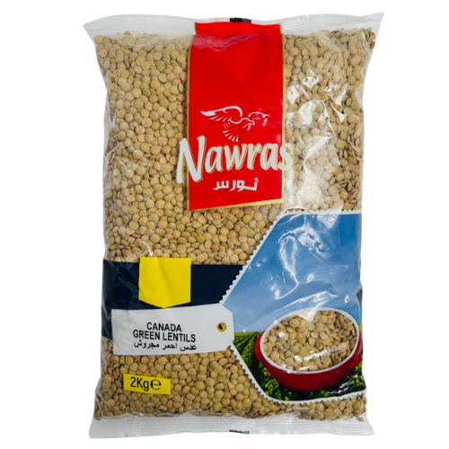 [AB1-13521] AB1-NAWRAS - GREEN LENTILS 8X2KG 