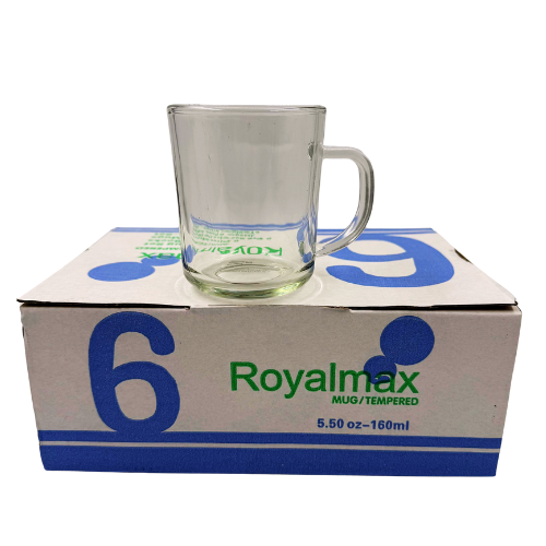 [YC2-14055] YC2 -T- ROYAL MAX GLASS CUPS  (JZ01) - (1x6)X6