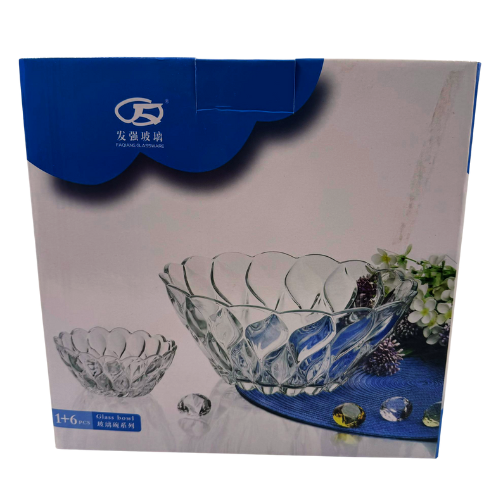 [YC6-14060] YC6 - GLASS SALAD BOWLS (W095-7) 1x1