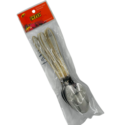 [YC3-14067] YC3 -C- MYD STEEL SPOONS (CSY01) - (1x6pcs)X6 