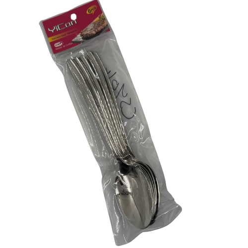 [YC3-14069] YC3 -C- YICAN STEEL SPOONS (CSY04) - (1x6pcs)X6 