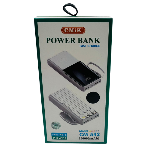 [YD1-14084] YD1 - CMIK POWER BANK 20000mah FAST USB and type C - 1x6 