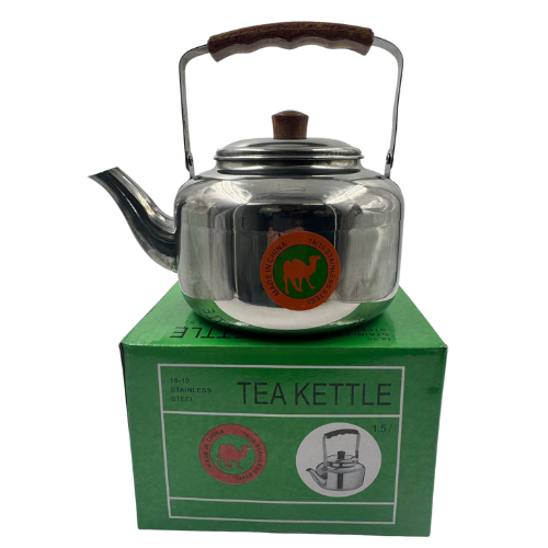 [YC4 -14087] YC4 -SK-TEA KETTLE 18/10 STAINLESS STEEL 1.5LT - 1X6 