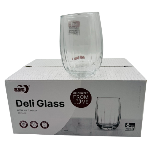 [YC2-14089] YC2 -W- DELI GLASS 380ML (JS5139) -(1x6pcs)X6