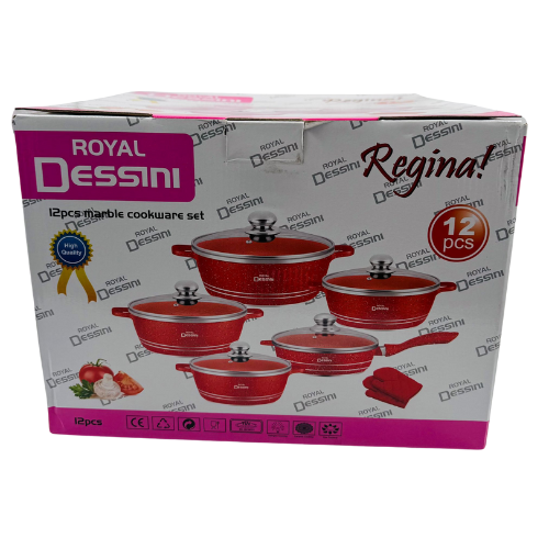 [YC7-14092] YC7 - ROYAL DESSINI MARBLE COOKING SET 12pcs (RD-PC01) - 1x1  