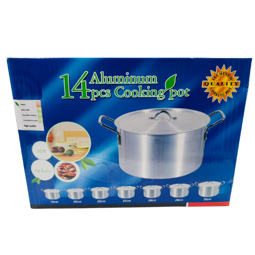 [YC7-15010] YC7 - ALUMINIUM COOKING POT - 1x2 