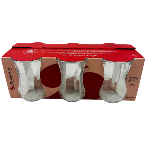 [YC2-15030] YC2 -T- PASABAHCE TEA GLASS 90CC(6pcs) - 1X12 