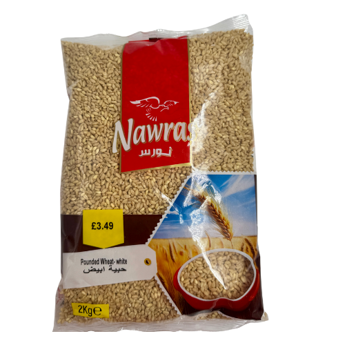 [AB2-15117] AB2- NAWRAS -  POUNDED WHEAT - WHITE 8X2KG 