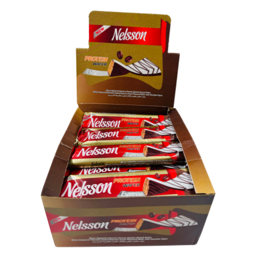 [FE4-15146] FE4- NELSSON PROTEIN WAFER BAR - EXPRESSO (24PCS) 1X1  