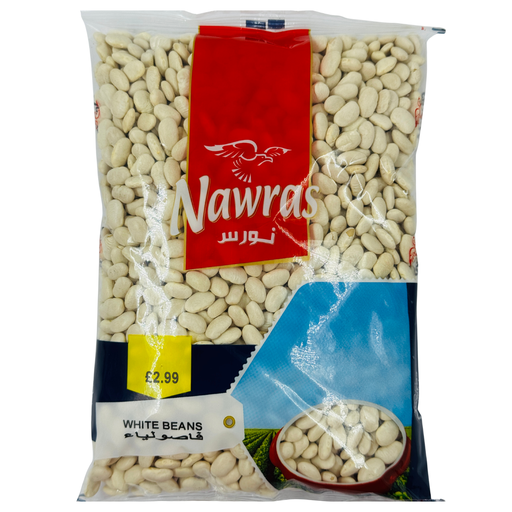 [A-15199] A-NAWRAS-ALBERTA WHITE BEANS-12x900G