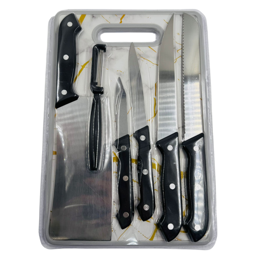 [YC3-19020] YC3 -K- FULL KITCHEN KNIFE SET(WT-3)-1X6