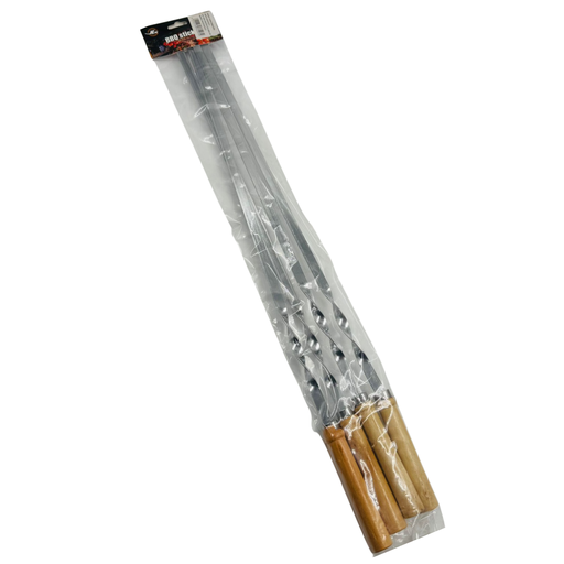 [YY8-19066] YY8 - BBQ TIKA STICKS WITH WOOD HANDLE (762-7) (1x4pcs)x6 