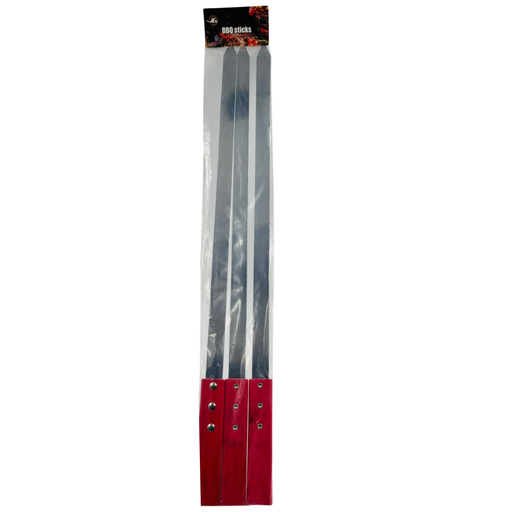 [YY8-19068] YY8 - BBQ KEBAB STICKS WITH RED HANDLE(60x2cm)(762-22 )(1x3pcs)x6 