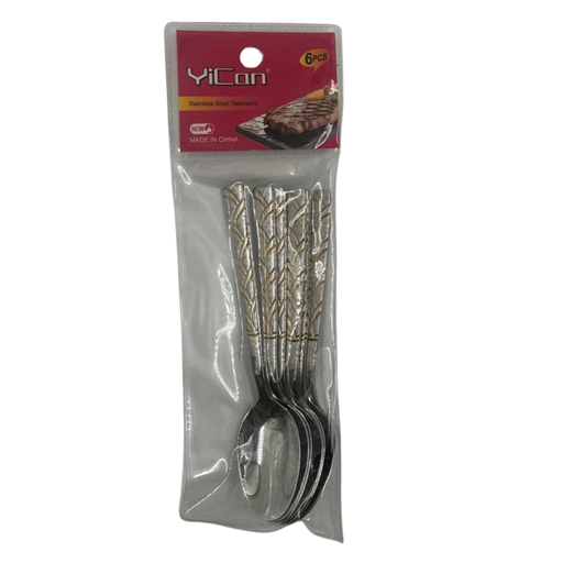 [YC3-19098] YC3 -C- YICAN STEEL COFFE & TEA SPOONS (YC0111) - (1x6pcs)X6 