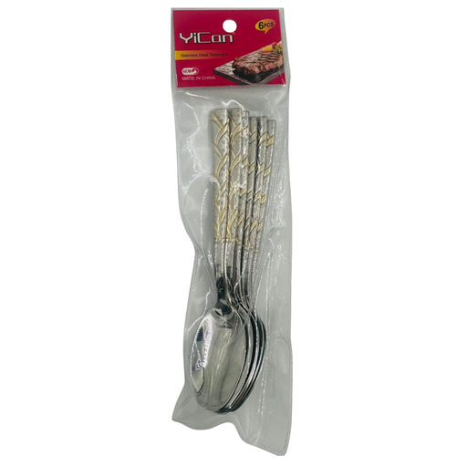 [YC3-19099] YC3 -C- YICAN STEEL DESSERT SPOONS (YC0111) - (1x6pcs)X6  