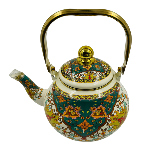 [YD2-19109] YD2 - ENAMEL PEAR TEA POT 2LTR (long-4)  - 1X1  