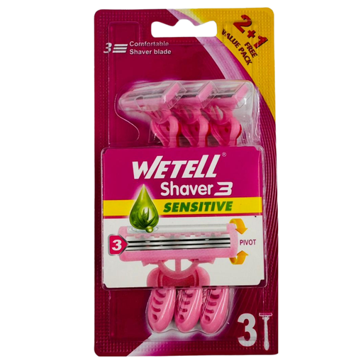 [YX6-19155] YX6-WETELL SHAVER (WT202365) (3PC) - 1x6