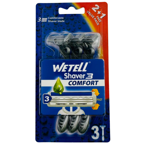 [YX6-19156] YX6-WETELL SHAVER (WT202364) (3PC) - 1x6 