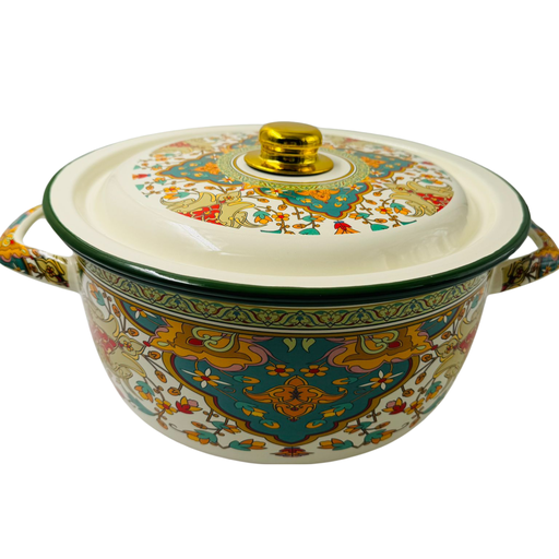 [YD1-19191] YD1 - RASPBERRY-ENAMEL CASSEROLE (Long-7) 26 cm - 1x1  