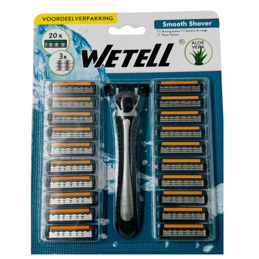 [YX6-19252] YX6-WETELL SHAVER (WT202409) (20PC) - 1x1 