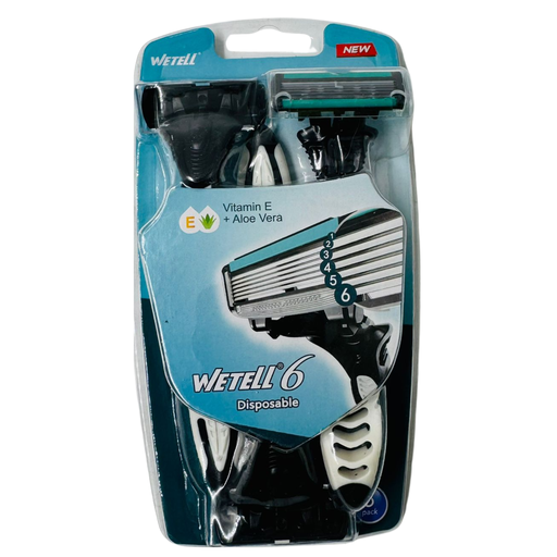 [YX6-19253] YX6-WETELL 6 DISPOSABLE SHAVER (WT202122) - 1x1