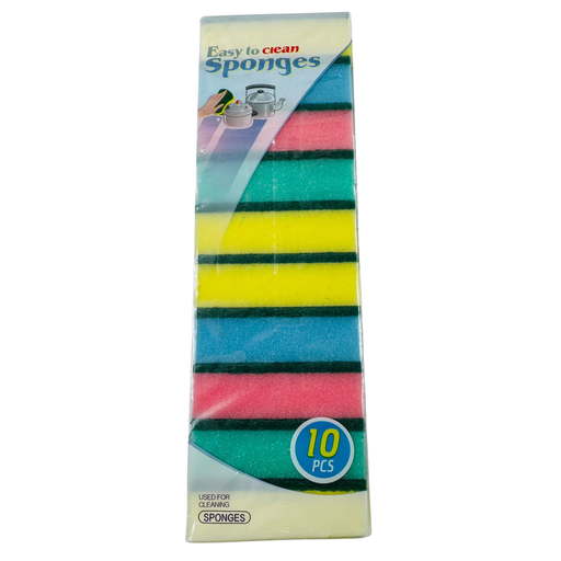 [YY-19259] YY-S-EASY TO CLEAN SPONGE (FR-1009) (10PC) - 1X6 