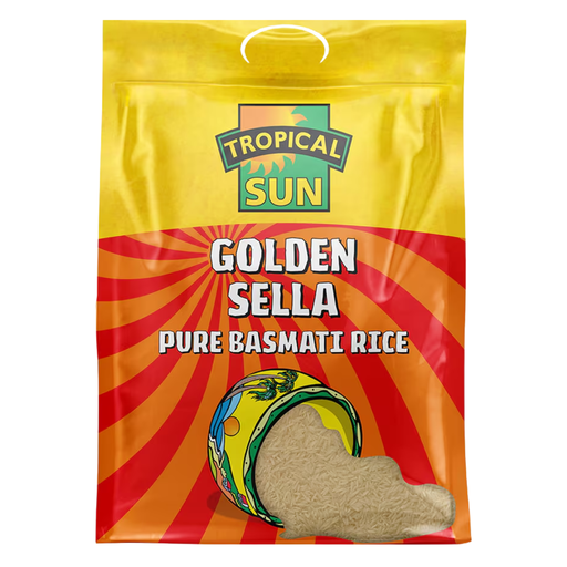 [AC0-ZR5-80008] AC0-ZR5- TROPICAL SUN - GOLDEN SELLA BASMATI RICE 4x5kg 