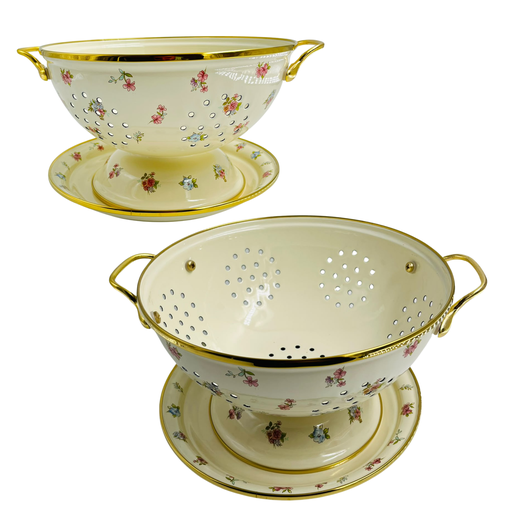 [YD1-18092] YD1 - ENAMEL BOWL SET (22+23CM) -(LONG-31) - 1X1