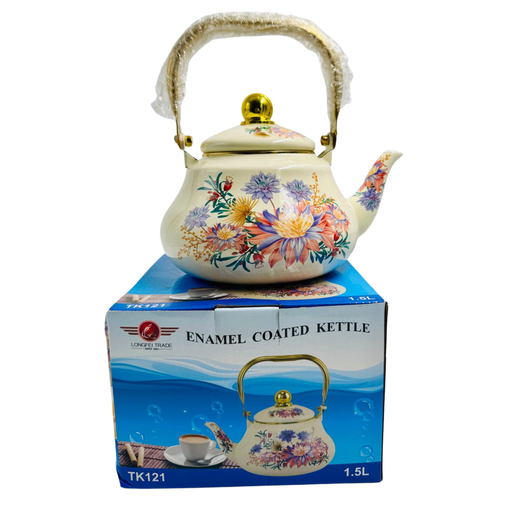 [YD2 -20017] YD2 - ENAMEL TEA POT 1.5LTR (Long-34) - 1X1